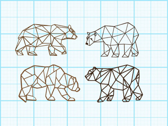 Download Bear Wild Geometrical Design - Geometrical Collection